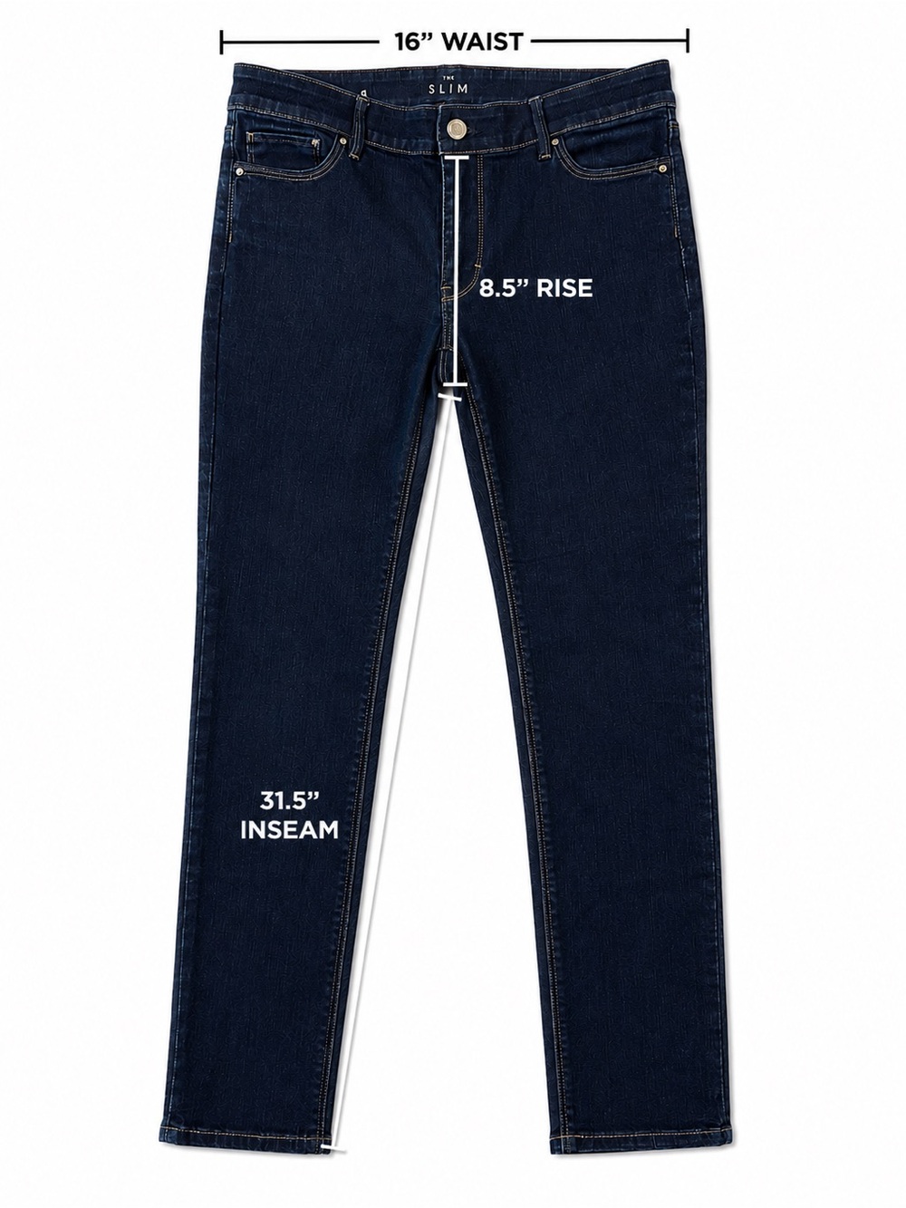 WHBM 31.5” Skinny Jeans - Dark Indigo, Classic Mid-rise